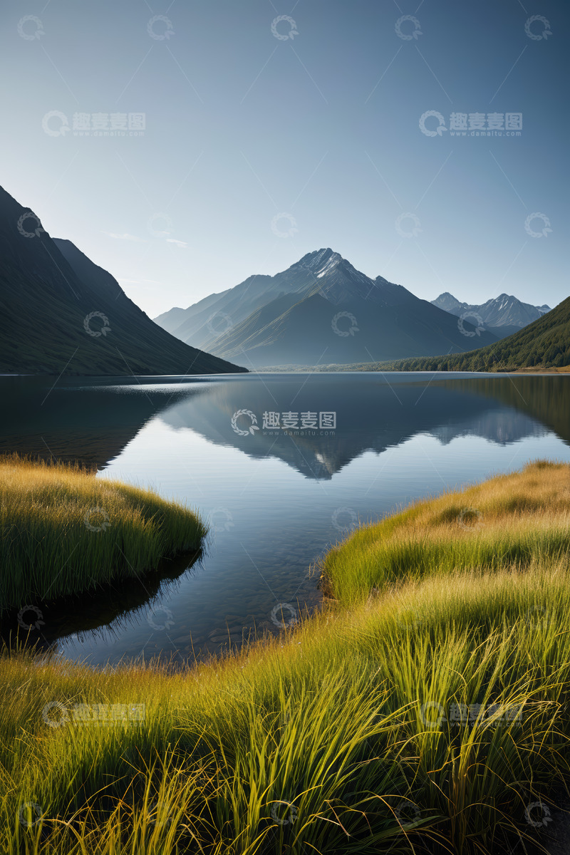 高清大图下载【趣麦麦图】湖光山色自然风光全景
