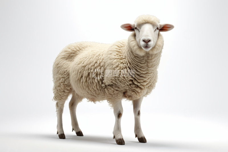 高清大图下载【趣麦麦图】站立的绵羊素材