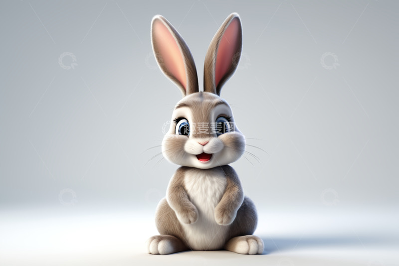 高清大图下载【趣麦麦图】可爱卡通兔子形象