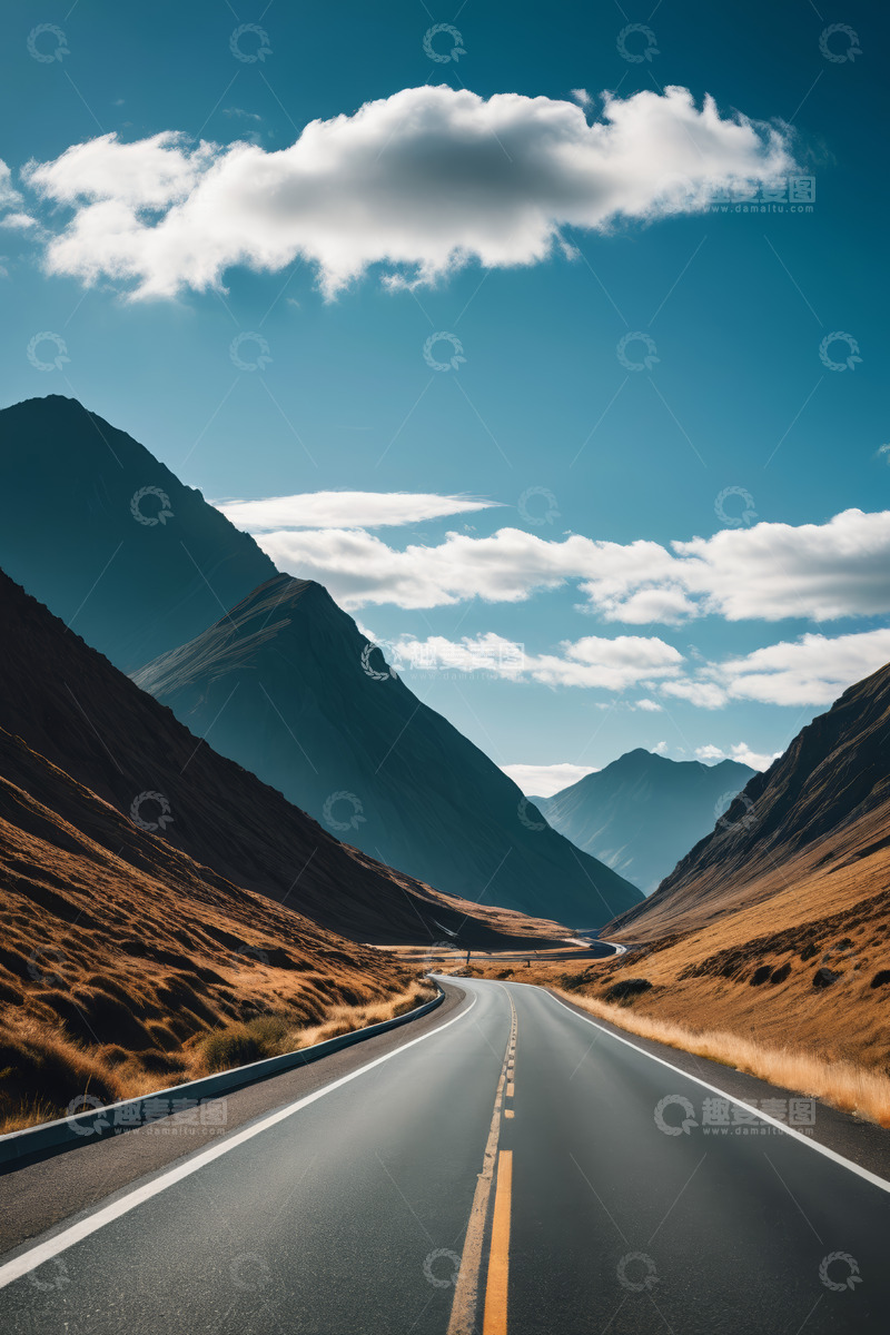 高清大图下载【趣麦麦图】山间公路自然风光