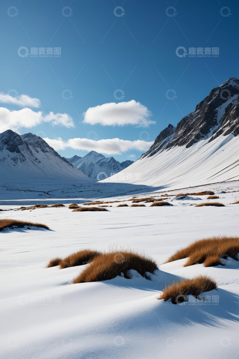 高清大图下载【趣麦麦图】雪山雪景自然风光