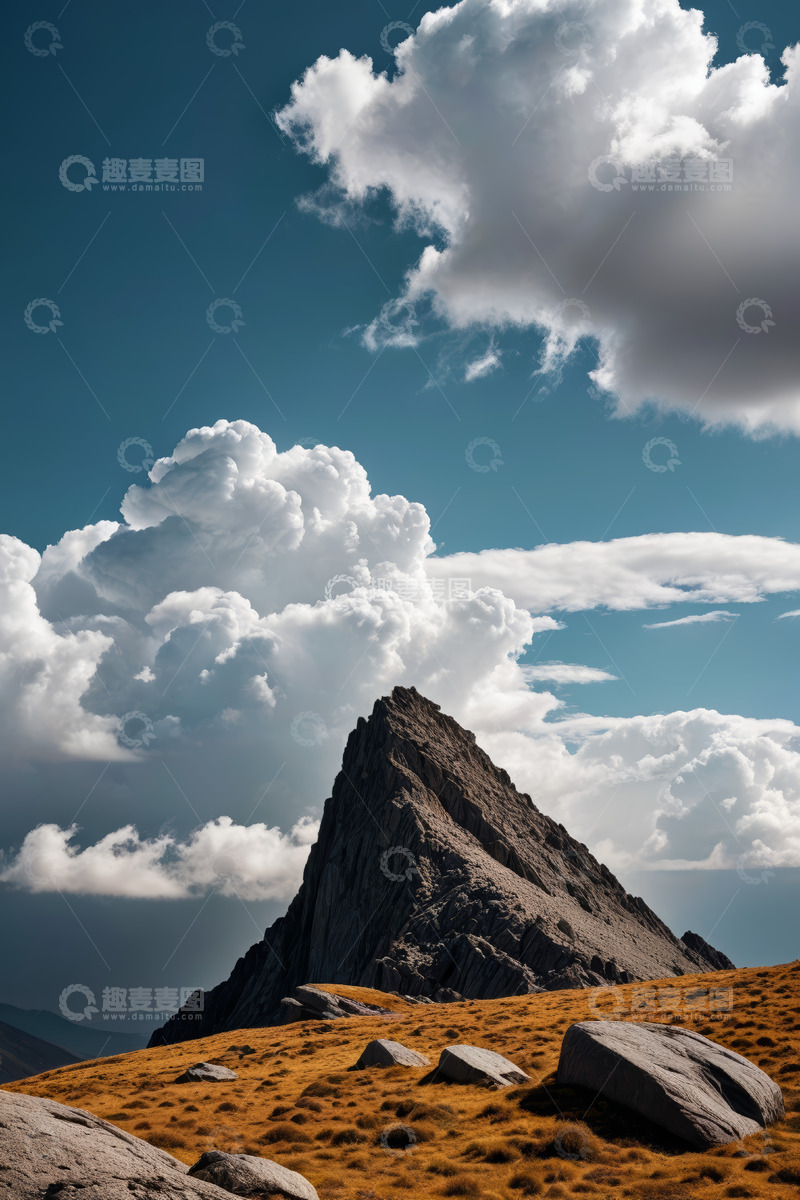 高清大图下载【趣麦麦图】高山与云海自然景观