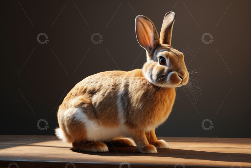 高清大图下载【趣麦麦图】棕色兔子特写