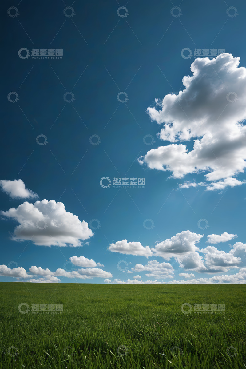 高清大图下载【趣麦麦图】蓝天绿地自然风光