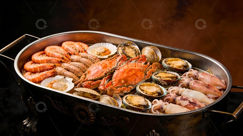 高清大图下载【趣麦麦图】一锅海鲜大咖摄影