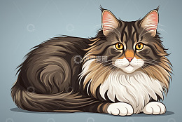 长毛猫静态形象