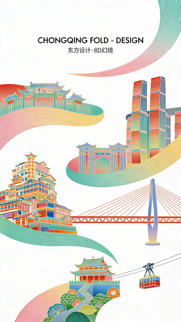 重庆 8D 幻境：古今建筑的折叠美学