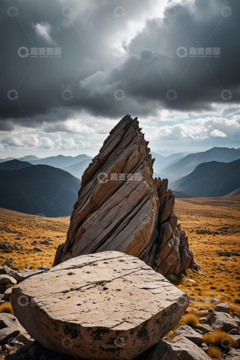 高清大图下载【趣麦麦图】山地岩石自然风光