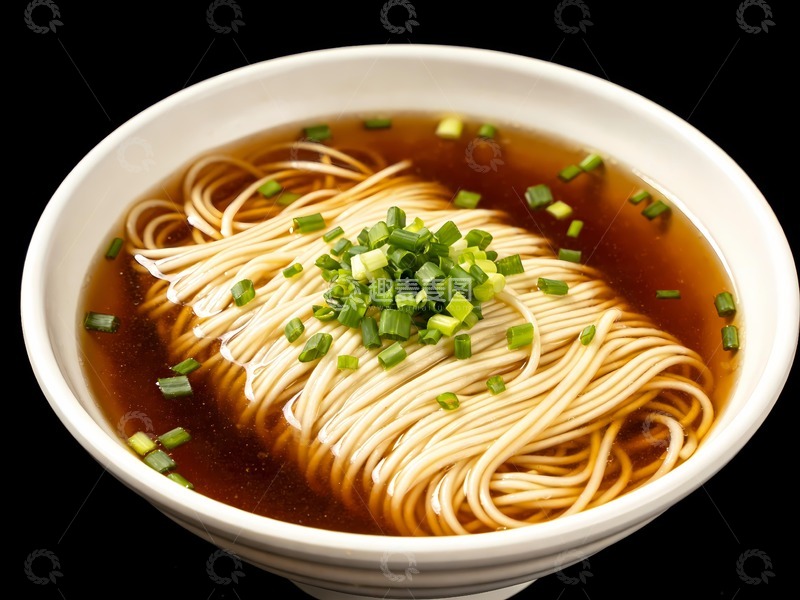 高清大图下载【趣麦麦图】一碗清汤面阳春面
