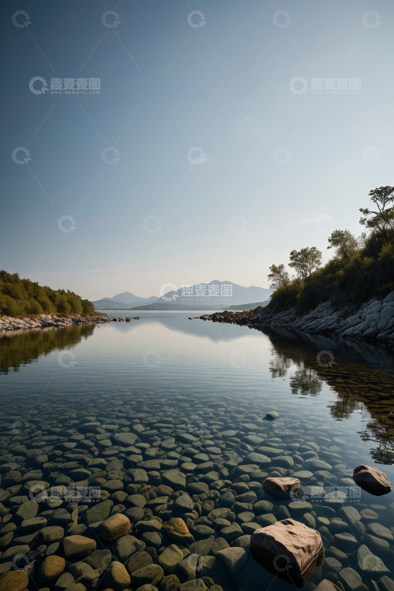 高清大图下载【趣麦麦图】宁静湖畔自然风光