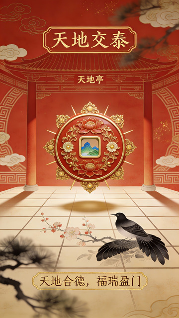天地交泰：亭间瑞饰里的福瑞祥光