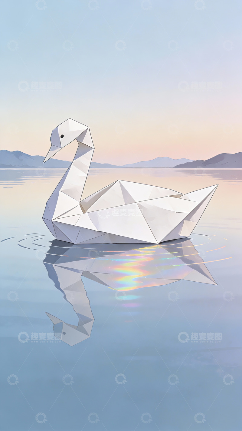 高清大图下载【趣麦麦图】素纸天鹅沐轻岚