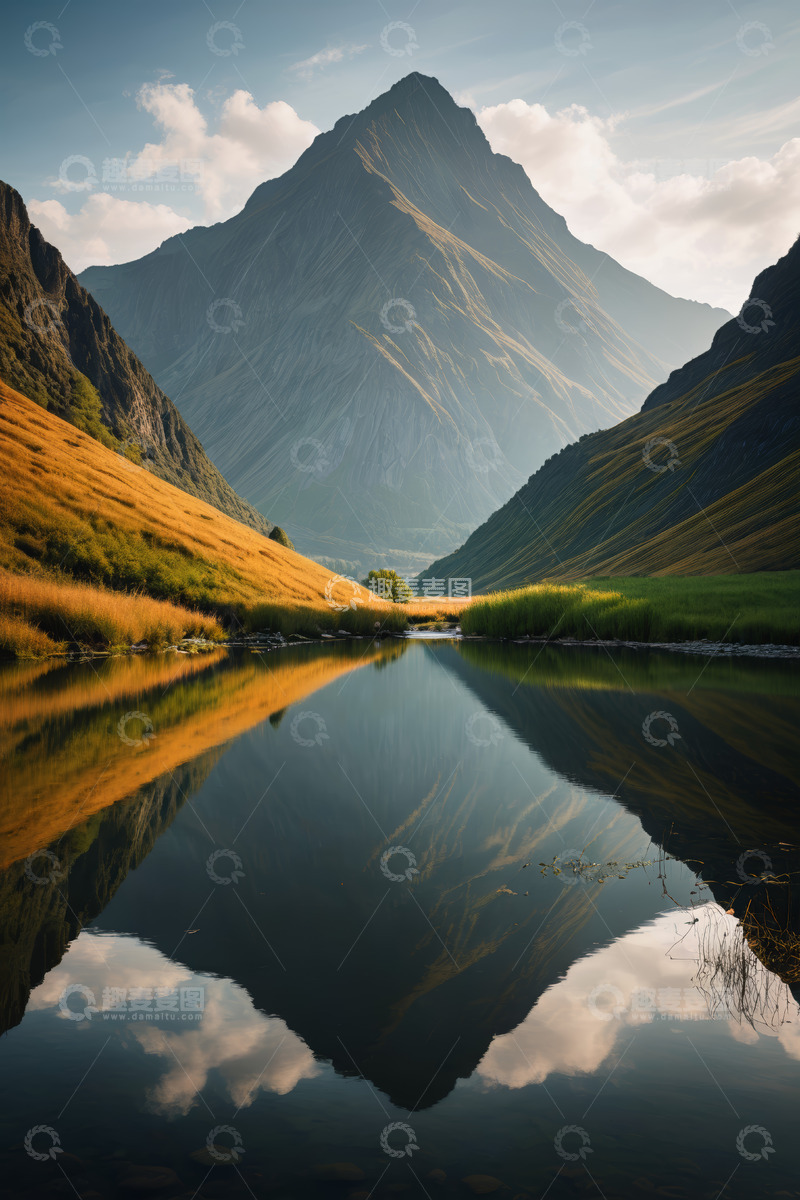 高清大图下载【趣麦麦图】山水相依的自然风光美景