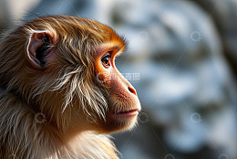 猴子侧面特写