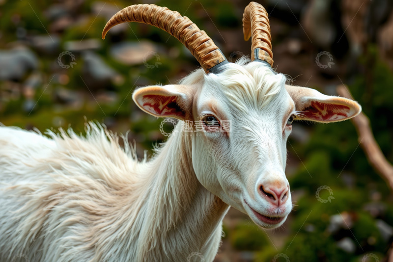高清大图下载【趣麦麦图】山羊特写近景自然场景