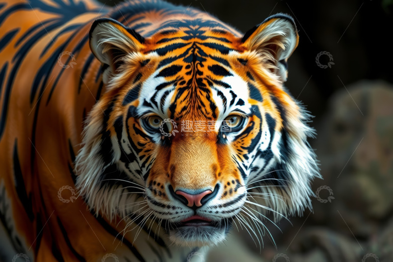 高清大图下载【趣麦麦图】老虎特写近景