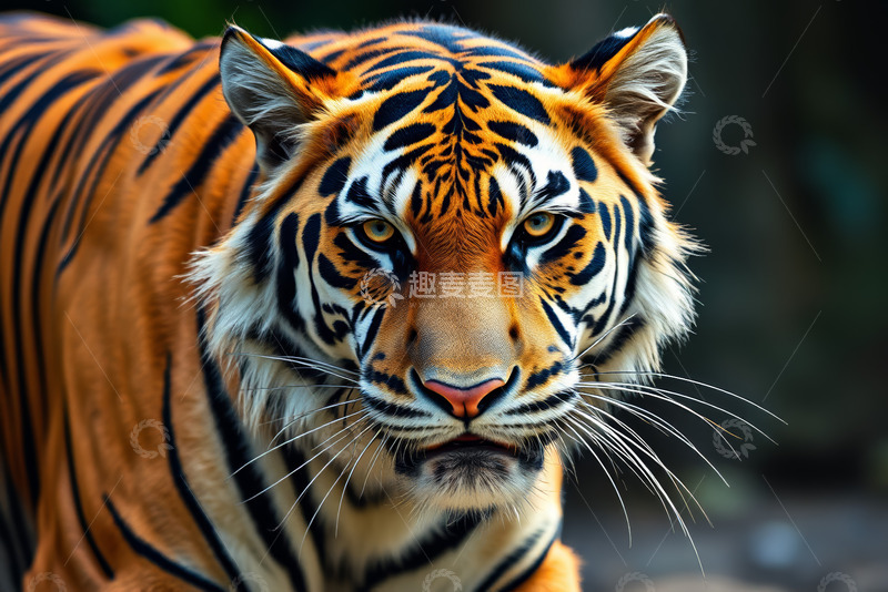高清大图下载【趣麦麦图】特写老虎肖像