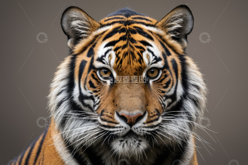 高清大图下载【趣麦麦图】老虎头部特写素材
