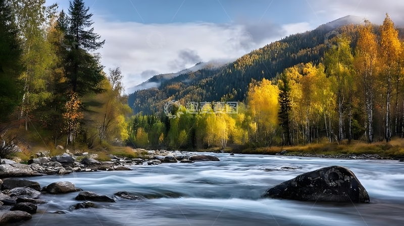 高清大图下载【趣麦麦图】秋季山水风景摄影图片