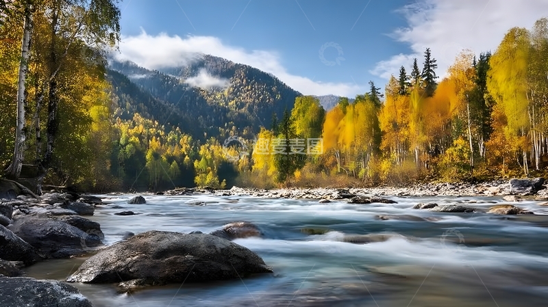 高清大图下载【趣麦麦图】秋日山河壮丽风光摄影