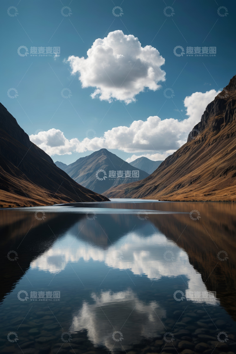 高清大图下载【趣麦麦图】山水湖泊自然风光全景