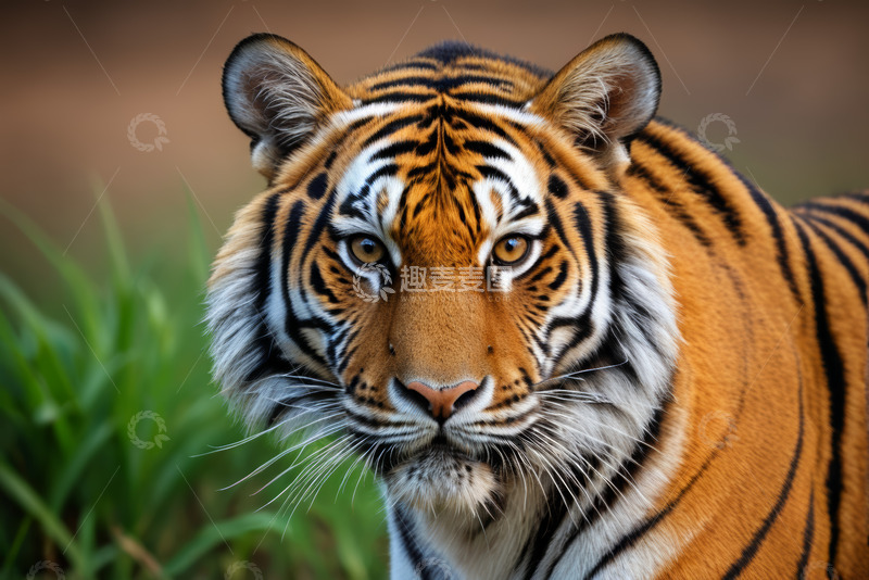高清大图下载【趣麦麦图】特写老虎肖像