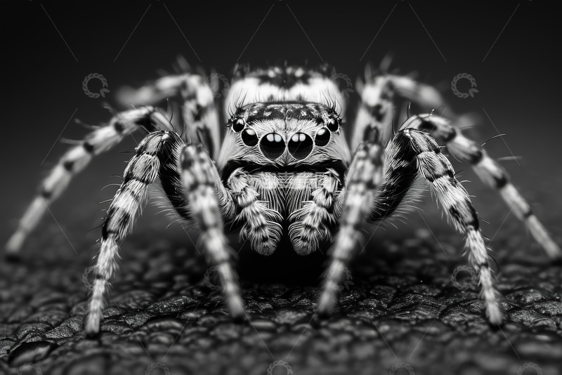 高清大图下载【趣麦麦图】微距蜘蛛特写画面素材