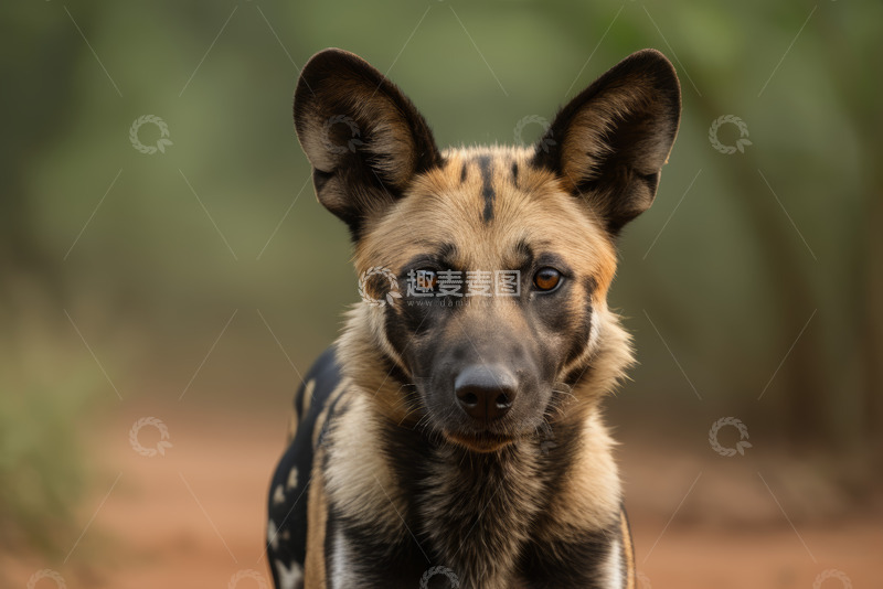 高清大图下载【趣麦麦图】非洲野犬特写