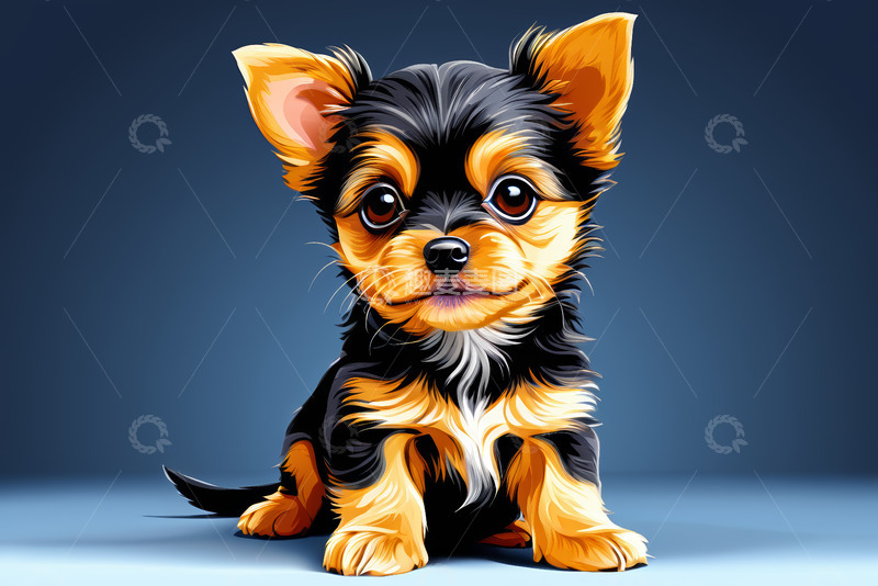 高清大图下载【趣麦麦图】可爱小狗卡通形象