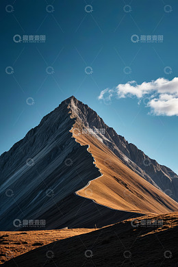 户外高山全景自然风光