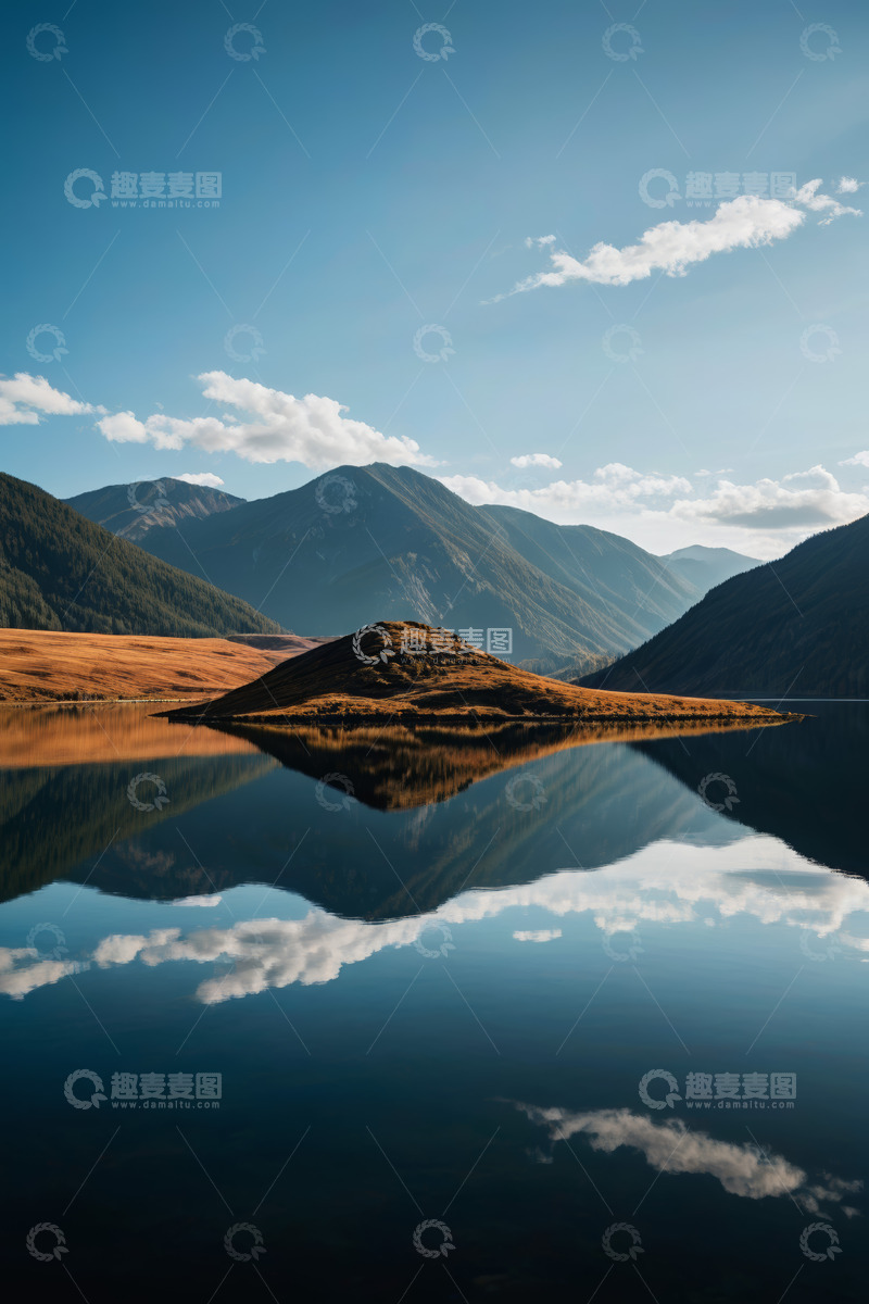 高清大图下载【趣麦麦图】山水相映的自然风景