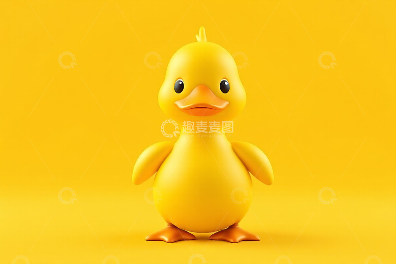 高清大图下载【趣麦麦图】黄色卡通小鸭子形象