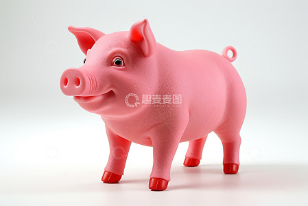 粉色卡通小猪模型