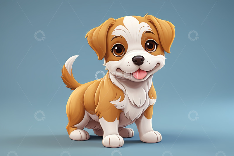 高清大图下载【趣麦麦图】可爱卡通小狗形象素材