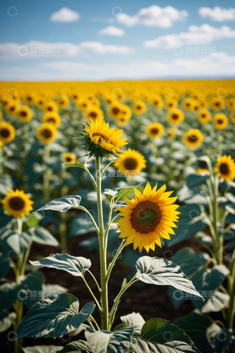高清大图下载【趣麦麦图】向日葵田自然风光