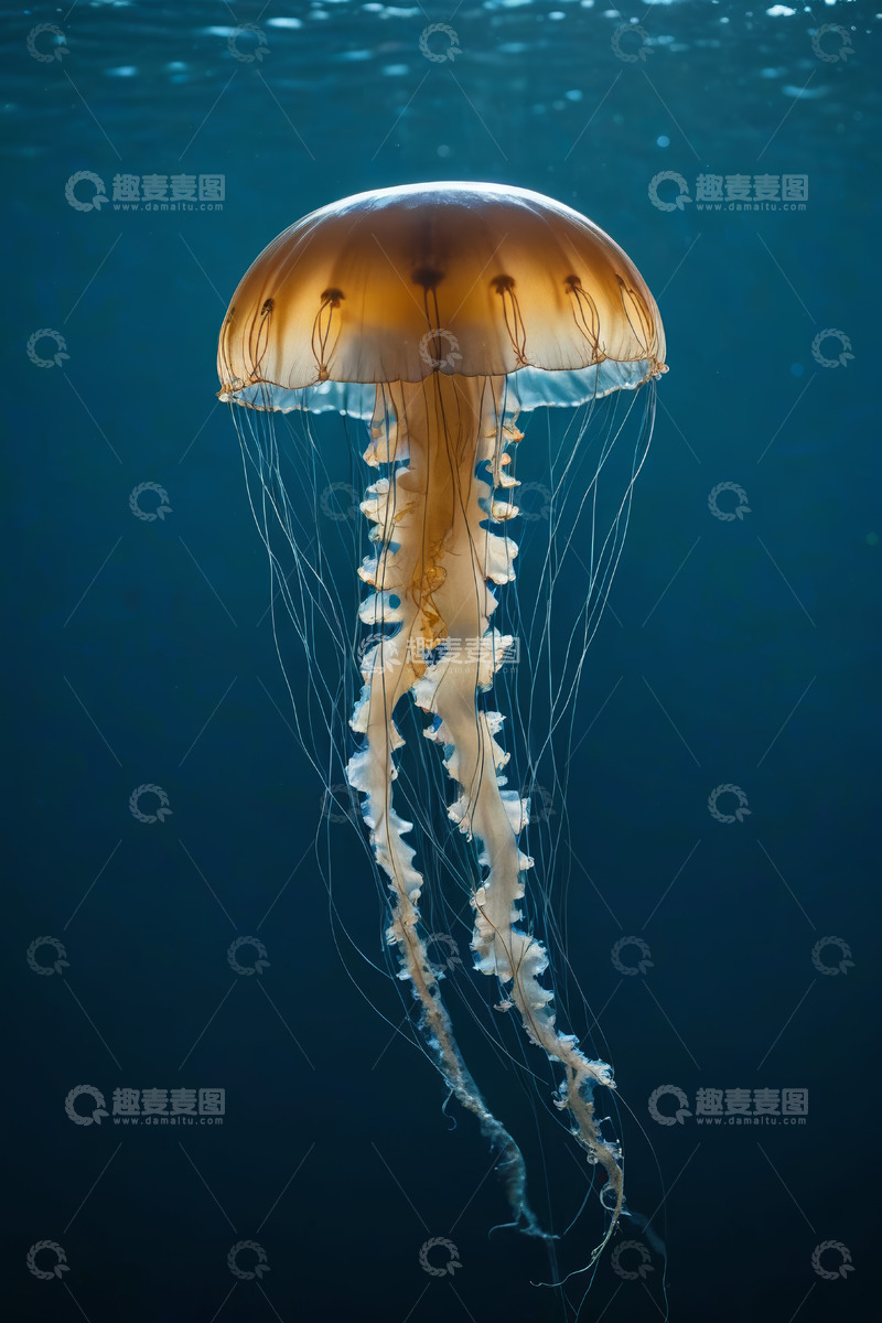 高清大图下载【趣麦麦图】海洋中的水母特写