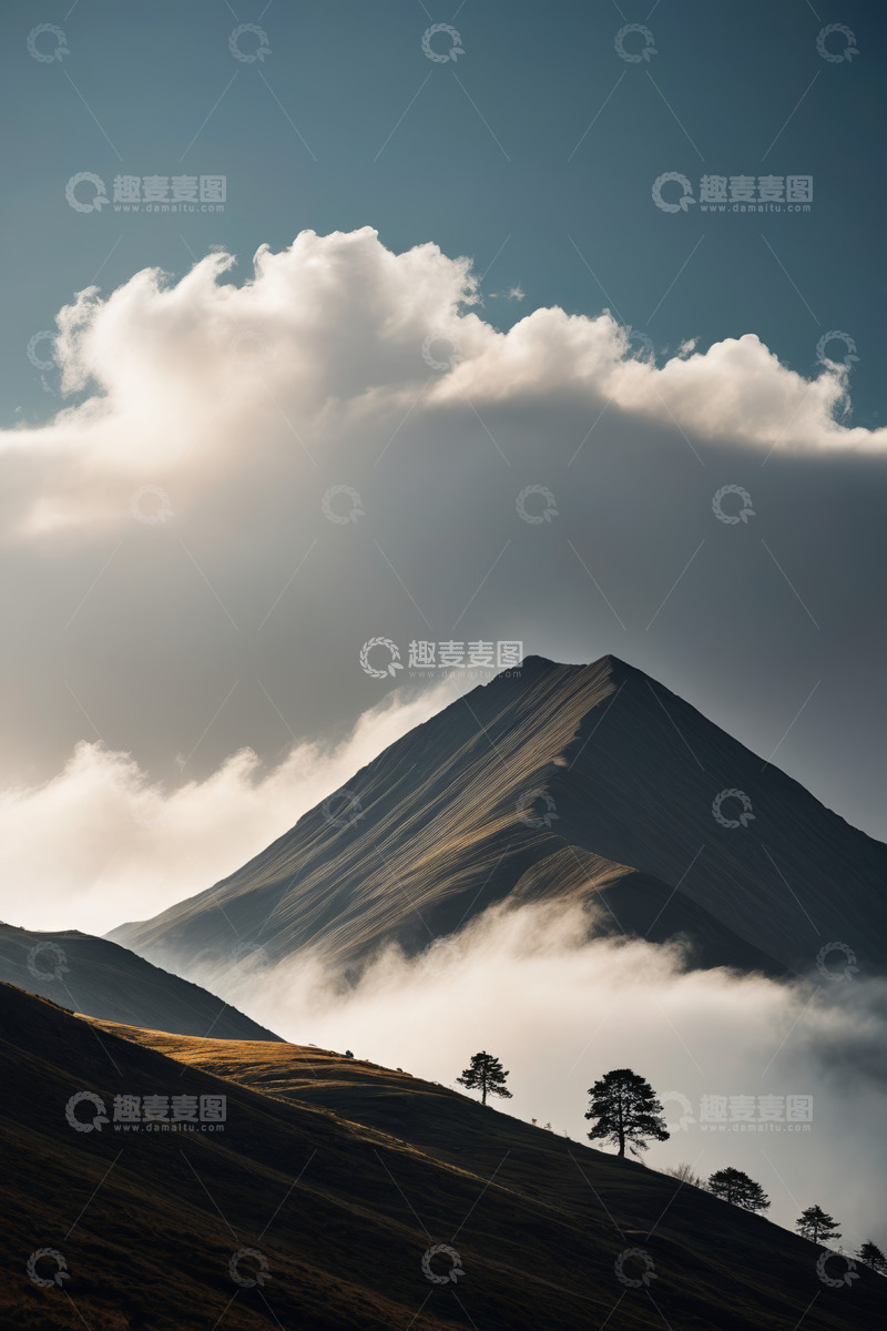 高清大图下载【趣麦麦图】山峦云海自然风光