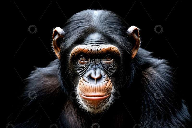 高清大图下载【趣麦麦图】黑猩猩特写素材