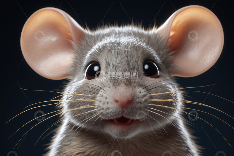 高清大图下载【趣麦麦图】可爱老鼠特写