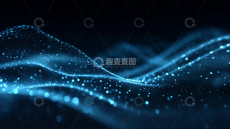 高清大图下载【趣麦麦图】科技未来数字流