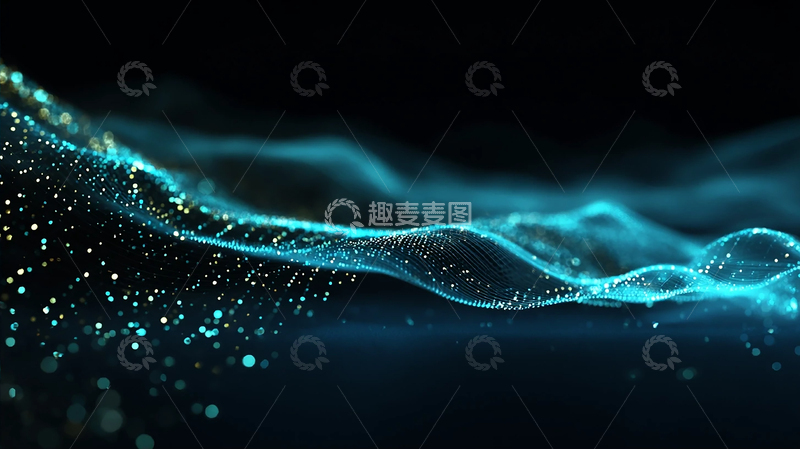 高清大图下载【趣麦麦图】科技光影波动