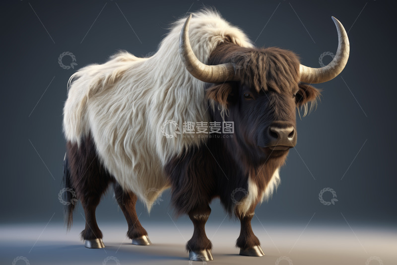 高清大图下载【趣麦麦图】牦牛特写素材