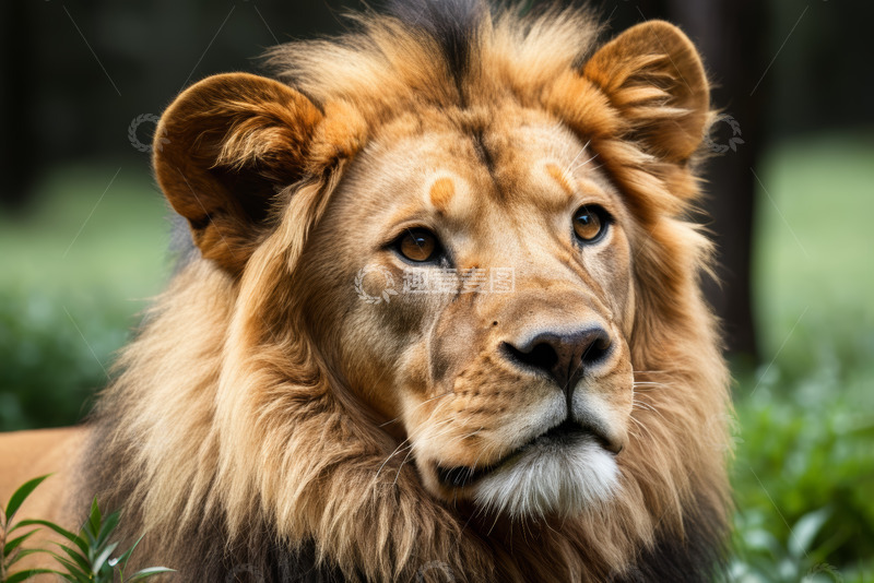 高清大图下载【趣麦麦图】雄狮特写