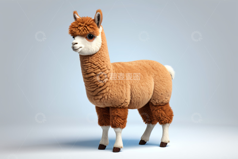 高清大图下载【趣麦麦图】可爱羊驼动物形象素材
