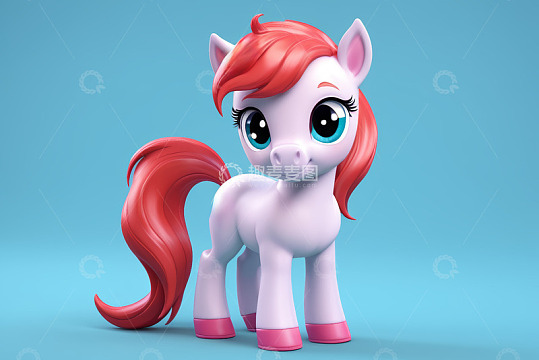 卡通小马形象素材