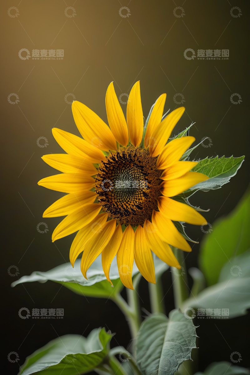 高清大图下载【趣麦麦图】黄色向日葵特写