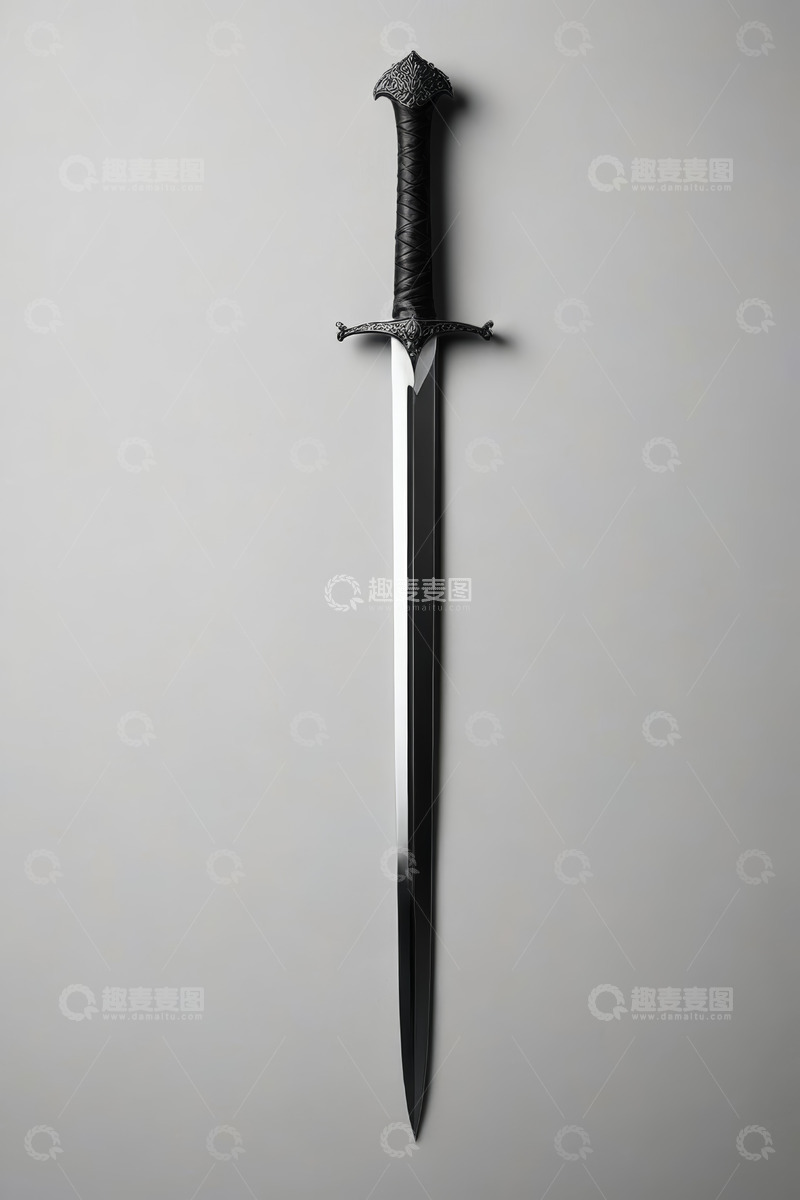 高清大图下载【趣麦麦图】中世纪骑士剑特写
