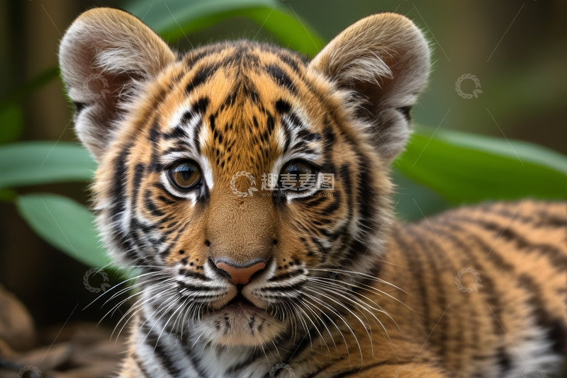 高清大图下载【趣麦麦图】可爱小老虎特写