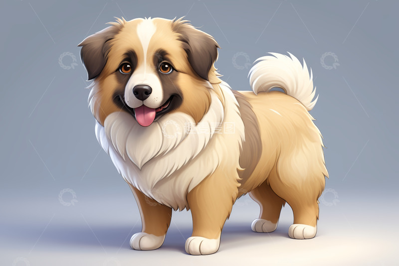 高清大图下载【趣麦麦图】卡通风格可爱小狗形象