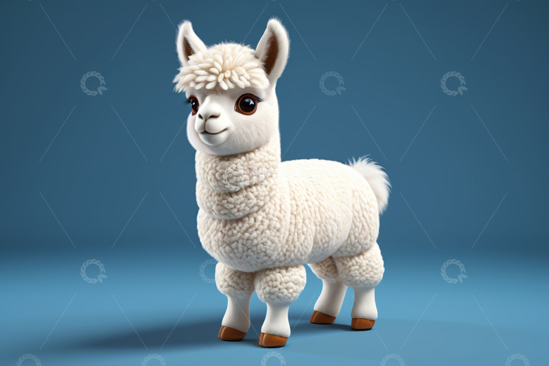 高清大图下载【趣麦麦图】可爱卡通羊驼形象素材